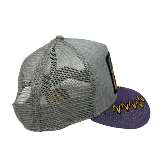 GOORIN BROS Animal Farm ‘Limited Edition’ Meh Lazy Bear Trucker Hat Gray Purple